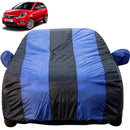 Autofact Bolt Car Cover - EasyShield - Car Body Cover for Tata Bolt - With Mirror Pockets, Triple Stitched, Bottom Fully Elastic, Adjustable Belt and Buckle (Royal Blue Stripes)