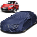 Autofact Spark Car Cover - EasyShield - Car Body Cover for Chevrolet Spark - With Mirror Pockets, Triple Stitched, Bottom Fully Elastic, Adjustable Belt and Buckle (Navy 190T)