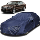 Autofact Superb Car Cover - EasyShield - Car Body Cover for Skoda Superb - With Mirror Pockets, Triple Stitched, Bottom Fully Elastic, Adjustable Belt and Buckle (Navy 190T)
