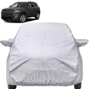Autofact Compass Car Cover - FlexGuard - Waterproof Car Body Cover for Jeep Compass - With Mirror Pockets, Triple Stitched, Bottom Fully Elastic, Adjustable Belt and Buckle (Silver)