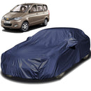Autofact Enjoy Car Cover - EasyShield - Car Body Cover for Chevrolet Enjoy - With Mirror Pockets, Triple Stitched, Bottom Fully Elastic, Adjustable Belt and Buckle (Navy 190T)