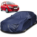 Autofact Getz Car Cover - EasyShield - Car Body Cover for Hyundai Getz - With Mirror Pockets, Triple Stitched, Bottom Fully Elastic, Adjustable Belt and Buckle (Navy 190T)