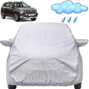 Autofact Alcazar Car Cover - FlexGuard - Waterproof Car Body Cover for Hyundai Alcazar - With Mirror Pockets, Triple Stitched, Bottom Fully Elastic, Adjustable Belt and Buckle (Silver)
