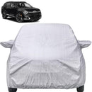 Autofact Sportage Car Cover - FlexGuard - Waterproof Car Body Cover for Kia Sportage - With Mirror Pockets, Triple Stitched, Bottom Fully Elastic, Adjustable Belt and Buckle (Silver)