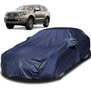 Autofact Endeavour Car Cover - EasyShield - Car Body Cover for Ford Endeavour - With Mirror Pockets, Triple Stitched, Bottom Fully Elastic, Adjustable Belt and Buckle (Navy 190T)
