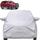 Autofact Gloster Car Cover - FlexGuard - Waterproof Car Body Cover for MG Gloster - With Mirror Pockets, Triple Stitched, Bottom Fully Elastic, Adjustable Belt and Buckle (Silver)