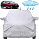 Autofact WRV Car Cover - FlexGuard - Waterproof Car Body Cover for Honda WRV - With Mirror & Antenna Pockets, Triple Stitched, Bottom Fully Elastic, Adjustable Belt and Buckle (Silver)