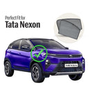Autofact Car Sunshades for Tata Nexon, UV Protection, Useful Car Accessories, Custom fit Sun Shades for Side Windows, Set of 4
