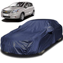 Autofact Sail UVA Car Cover - EasyShield - Car Body Cover for Chevrolet Sail UVA - With Mirror Pockets, Triple Stitched, Bottom Fully Elastic, Adjustable Belt and Buckle (Navy 190T)