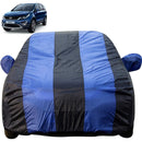 Autofact Hexa Car Cover - EasyShield - Car Body Cover for Tata Hexa - With Mirror Pockets, Triple Stitched, Bottom Fully Elastic, Adjustable Belt and Buckle (Royal Blue Stripes)