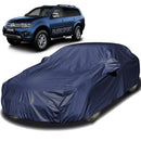 Autofact Pajero Car Cover - EasyShield - Car Body Cover for Mitsubishi Pajero - With Mirror Pockets, Triple Stitched, Bottom Fully Elastic, Adjustable Belt and Buckle (Navy 190T)