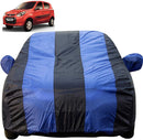 Autofact Alto 800 Car Cover - EasyShield - Car Body Cover for Maruti Alto 800 - With Mirror Pockets, Triple Stitched, Bottom Fully Elastic, Adjustable Belt and Buckle (Royal Blue Stripes)