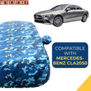 Autofact CLA250 Car Cover - TearTough - Dog Proof / Waterproof Car Body Cover for Mercedes -Benz CLA250 (Airforce Blue 4x4)