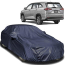 Autofact Innova Hycross Car Cover - EasyShield - Car Body Cover for Toyota Innova Hycross - With Mirror Pockets, Triple Stitched, Bottom Fully Elastic, Adjustable Belt and Buckle (Navy 190T)