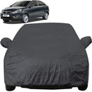 Autofact Zest Car Cover - EasyShield - Car Body Cover for Tata Zest - With Mirror Pockets, Triple Stitched, Bottom Fully Elastic, Adjustable Belt and Buckle (Grey 190T)