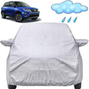 Autofact Urban Cruiser Car Cover - FlexGuard - Waterproof Car Body Cover for Toyota Urban Cruiser - With Mirror Pockets, Triple Stitched, Bottom Fully Elastic, Adjustable Belt and Buckle (Silver)