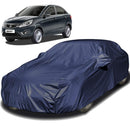 Autofact Zest Car Cover - EasyShield - Car Body Cover for Tata Zest - With Mirror Pockets, Triple Stitched, Bottom Fully Elastic, Adjustable Belt and Buckle (Navy 190T)