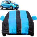 Autofact Astar Car Cover - EasyShield - Car Body Cover for Maruti Astar - With Mirror Pockets, Triple Stitched, Bottom Fully Elastic, Adjustable Belt and Buckle (Teak Blue Stripes)