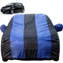 Autofact Etios Liva Car Cover - EasyShield - Car Body Cover for Toyota Etios Liva - With Mirror Pockets, Triple Stitched, Bottom Fully Elastic, Adjustable Belt and Buckle (Royal Blue Stripes)
