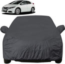 Autofact Civic Old Model Car Cover - EasyShield - Car Body Cover for Honda Civic Old Model - With Mirror Pockets, Triple Stitched, Bottom Fully Elastic, Adjustable Belt and Buckle (Grey 190T)