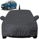 Autofact Ameo Car Cover - EasyShield - Car Body Cover for Volkswagen Ameo - With Mirror Pockets, Triple Stitched, Bottom Fully Elastic, Adjustable Belt and Buckle (Grey 190T)