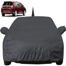 Autofact Jazz Car Cover - EasyShield - Car Body Cover for Honda Jazz - With Mirror Pockets, Triple Stitched, Bottom Fully Elastic, Adjustable Belt and Buckle (Grey 190T)