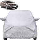 Autofact Ciaz Car Cover - FlexGuard - Waterproof Car Body Cover for Maruti Ciaz - With Mirror Pockets, Triple Stitched, Bottom Fully Elastic, Adjustable Belt and Buckle (Silver)