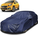 Autofact Punto Car Cover - EasyShield - Car Body Cover for Fiat Punto - With Mirror Pockets, Triple Stitched, Bottom Fully Elastic, Adjustable Belt and Buckle (Navy 190T)