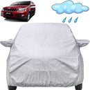 Autofact Xylo Car Cover - FlexGuard - Waterproof Car Body Cover for Mahindra Xylo - With Mirror Pockets, Triple Stitched, Bottom Fully Elastic, Adjustable Belt and Buckle (Silver)
