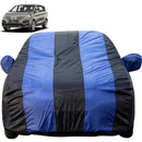 Autofact Rumion Car Cover - EasyShield - Car Body Cover for Toyota Rumion - With Mirror Pockets, Triple Stitched, Bottom Fully Elastic, Adjustable Belt and Buckle (Royal Blue Stripes)