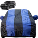 Autofact Xuv 700 Car Cover - EasyShield - Car Body Cover for Mahindra Xuv 700 - With Mirror Pockets, Triple Stitched, Bottom Fully Elastic, Adjustable Belt and Buckle (Royal Blue Stripes)