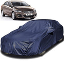 Autofact Ciaz Car Cover - EasyShield - Car Body Cover for Maruti Ciaz - With Mirror Pockets, Triple Stitched, Bottom Fully Elastic, Adjustable Belt and Buckle (Navy 190T)