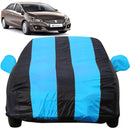 Autofact Ciaz Car Cover - EasyShield - Car Body Cover for Maruti Ciaz - With Mirror Pockets, Triple Stitched, Bottom Fully Elastic, Adjustable Belt and Buckle (Teak Blue Stripes)