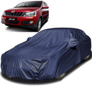 Autofact Xylo Car Cover - EasyShield - Car Body Cover for Mahindra Xylo - With Mirror Pockets, Triple Stitched, Bottom Fully Elastic, Adjustable Belt and Buckle (Navy 190T)