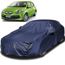 Autofact Brio Car Cover - EasyShield - Car Body Cover for Honda Brio - With Mirror Pockets, Triple Stitched, Bottom Fully Elastic, Adjustable Belt and Buckle (Navy 190T)