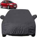 Autofact Figo Aspire Car Cover - EasyShield - Car Body Cover for Ford Figo Aspire - With Mirror Pockets, Triple Stitched, Bottom Fully Elastic, Adjustable Belt and Buckle (Grey 190T)