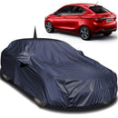 Autofact Tigor Car Cover - EasyShield - Car Body Cover for Tata Tigor - With Mirror Pockets, Triple Stitched, Bottom Fully Elastic, Adjustable Belt and Buckle (Navy 190T)