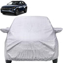 Autofact Tucson Car Cover - FlexGuard - Waterproof Car Body Cover for Hyundai Tucson - With Mirror Pockets, Triple Stitched, Bottom Fully Elastic, Adjustable Belt and Buckle (Silver)