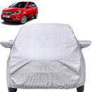 Autofact Bolt Car Cover - FlexGuard - Waterproof Car Body Cover for Tata Bolt - With Mirror Pockets, Triple Stitched, Bottom Fully Elastic, Adjustable Belt and Buckle (Silver)