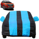 Autofact Elevate Car Cover - EasyShield - Car Body Cover for Honda Elevate - With Mirror Pockets, Triple Stitched, Bottom Fully Elastic, Adjustable Belt and Buckle (Teak Blue Stripes)