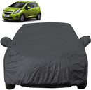 Autofact Beat Car Cover - EasyShield - Car Body Cover for Chevrolet Beat - With Mirror Pockets, Triple Stitched, Bottom Fully Elastic, Adjustable Belt and Buckle (Grey 190T)