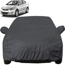 Autofact Elantra Car Cover - EasyShield - Car Body Cover for Hyundai Elantra - With Mirror Pockets, Triple Stitched, Bottom Fully Elastic, Adjustable Belt and Buckle (Grey 190T)