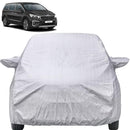 Autofact Carnival Car Cover - FlexGuard - Waterproof Car Body Cover for Kia Carnival - With Mirror Pockets, Triple Stitched, Bottom Fully Elastic, Adjustable Belt and Buckle (Silver)