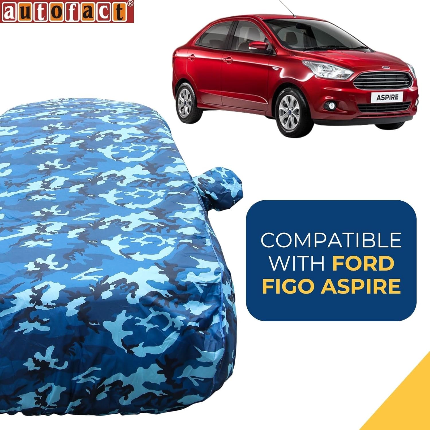 Autofact Figo Aspire Car Cover TearTough Dog Proof Waterproof Ca
