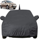 Autofact Old i20 Car Cover - EasyShield - Car Body Cover for Hyundai Old i20 - With Mirror Pockets, Triple Stitched, Bottom Fully Elastic, Adjustable Belt and Buckle (Grey 190T)