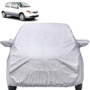 Autofact Indica Car Cover - FlexGuard - Waterproof Car Body Cover for Tata Indica - With Mirror Pockets, Triple Stitched, Bottom Fully Elastic, Adjustable Belt and Buckle (Silver)