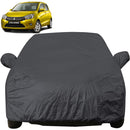Autofact Fabia Car Cover - EasyShield - Car Body Cover for Skoda Fabia - With Mirror Pockets, Triple Stitched, Bottom Fully Elastic, Adjustable Belt and Buckle (Grey 190T)