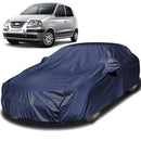 Autofact Santro Xing Car Cover - EasyShield - Car Body Cover for Hyundai Santro Xing - With Mirror Pockets, Triple Stitched, Bottom Fully Elastic, Adjustable Belt and Buckle (Navy 190T)