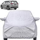 Autofact Innova Hycross Car Cover - FlexGuard - Waterproof Car Body Cover for Toyota Innova Hycross - With Mirror Pockets, Triple Stitched, Bottom Fully Elastic, Adjustable Belt and Buckle (Silver)