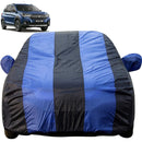 Autofact XL6 Car Cover - EasyShield - Car Body Cover for Maruti XL6 - With Mirror Pockets, Triple Stitched, Bottom Fully Elastic, Adjustable Belt and Buckle (Royal Blue Stripes)